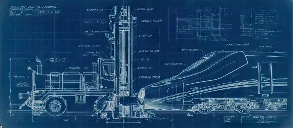 CBP railway technology interface artwork