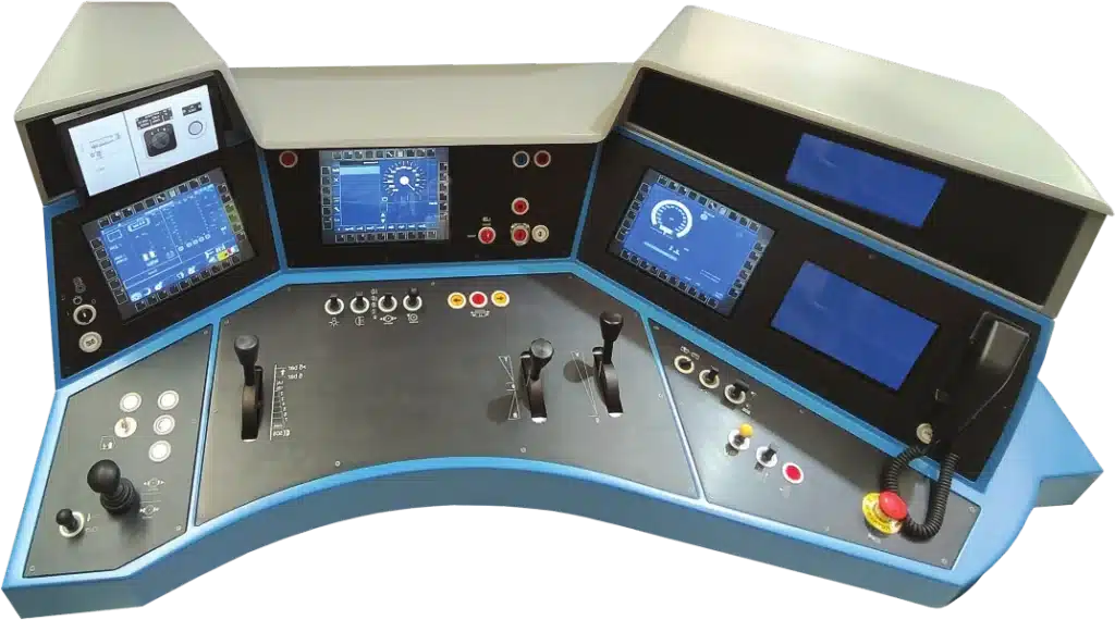 Siemens Vectron simulator console using the SimuRail engine