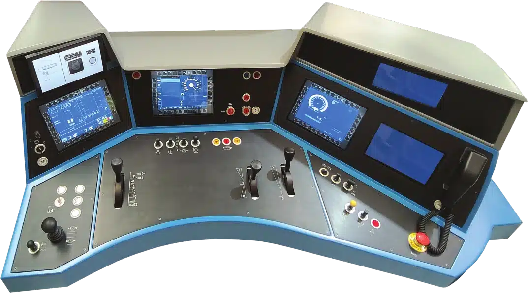 Siemens Vectron simulator console using the SimuRail engine